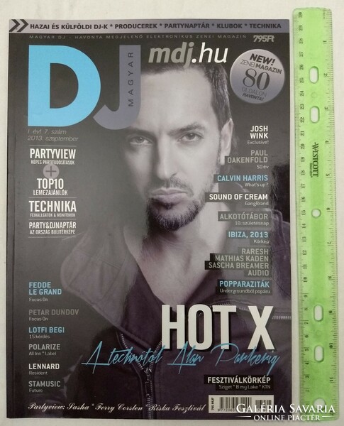 Magyar DJ magazin 13/9 Hot X Josh Wink Paul Oakenfold Polarize Calvin Harris Lofti Begi