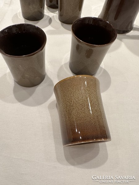 Retro 6-piece ceramic coffee / tea set, flawless