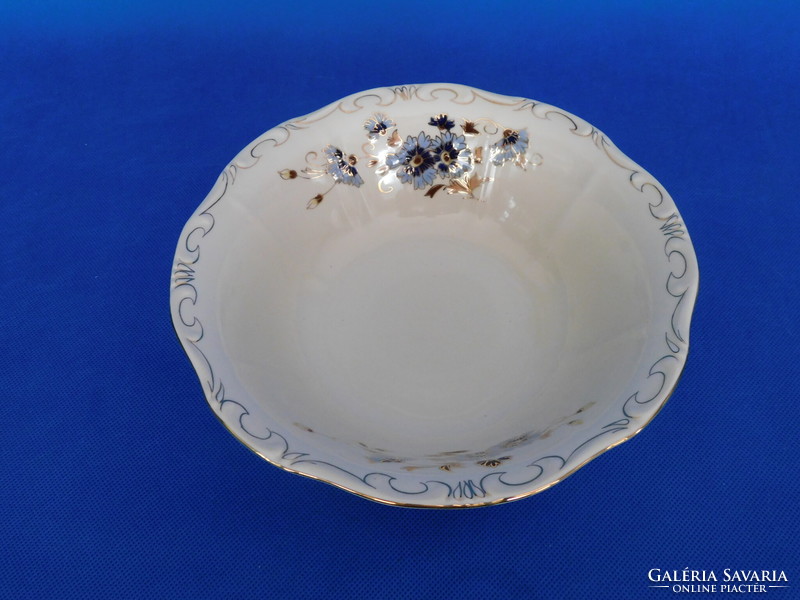 Round bowl with Zsolnay wheat flower mitt garnish