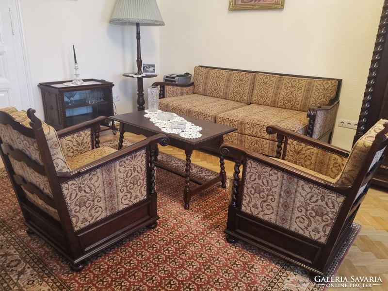 Refurbished colonial study and living room set 1930s