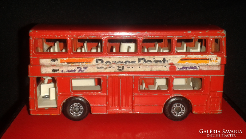 Vintage 1972 lesney matchbox superfast no.17 The Londoner bus berger paints