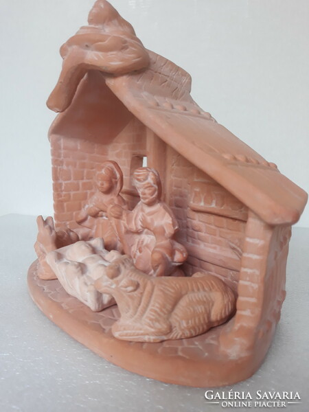 Ceramic nativity scene