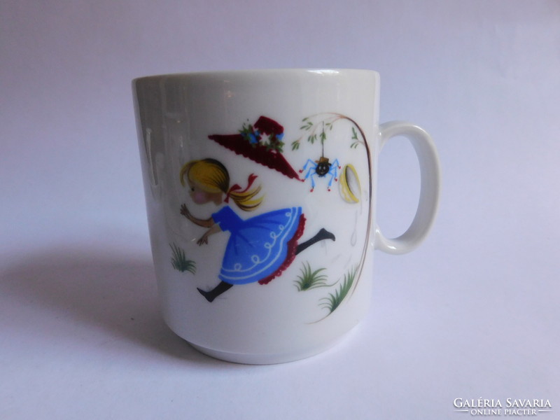 König porcelain Bavarian children's mug with vintage decor