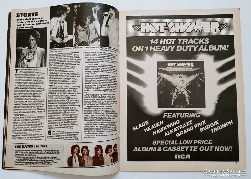 Kerrang magazin 82/5/20 Van Halen Rolling Stones Twisted Sister Aldo Nova Rainbow Status Quo Jo Jett
