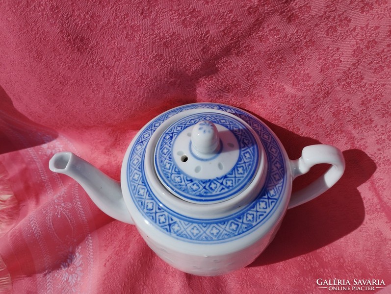 Rizsszemes, kínai porcelán kávé kiöntő