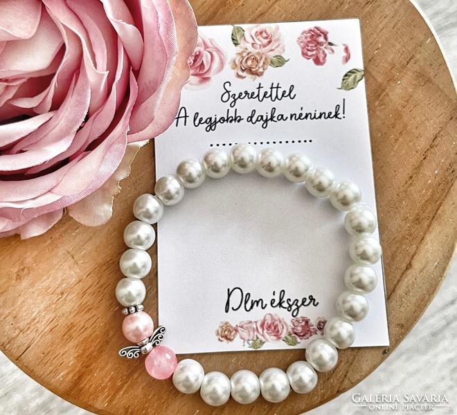 Bracelet for the best nanny aunt - angelic