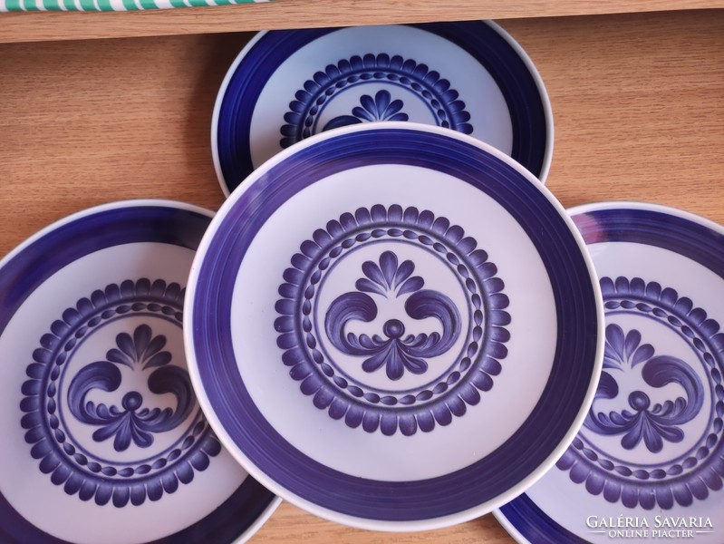 Kahla porcelain small plates, marked and numbered