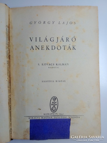 György Lajos (szerk.) - Világjáró ​anekdoták 1941