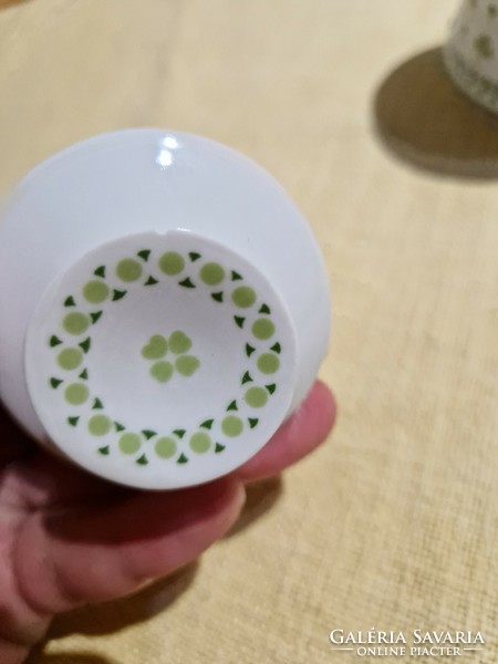 Alföldi porcelain sugar bowl with parsley clover pattern