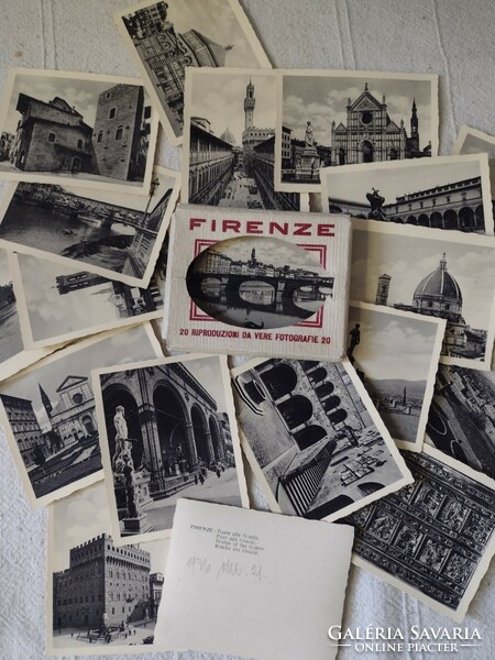 Old 1930s Florence souvenir pictures, black and white