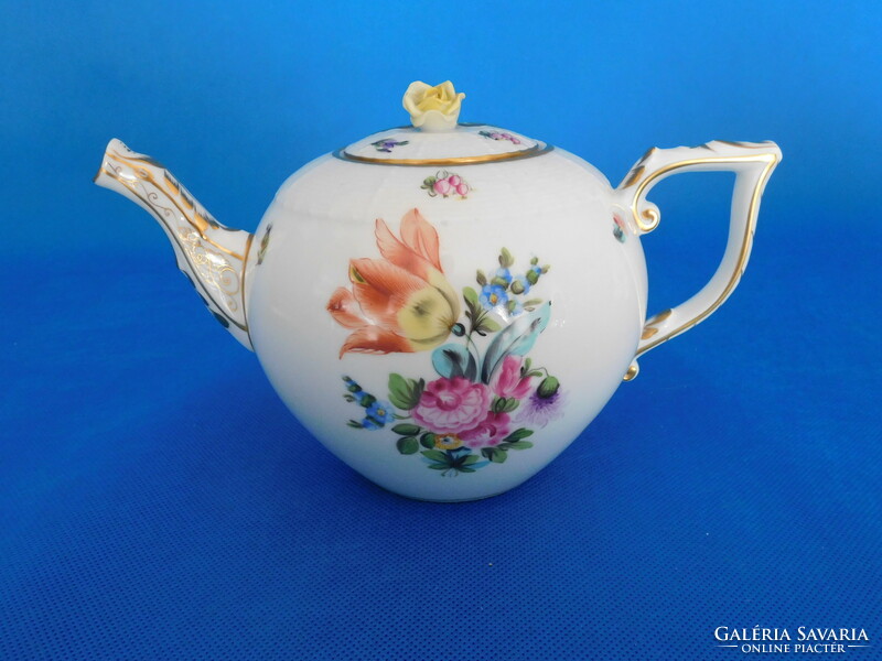 Herend bouquet de saxe tea pot