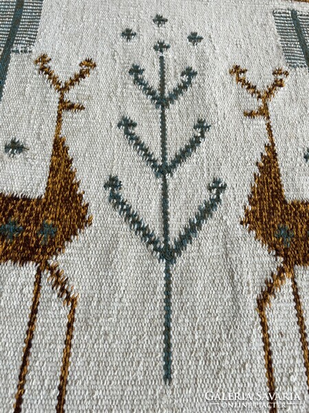 Retro beautiful German vintage deer wall hanging tapestry tapestry mid-century modern