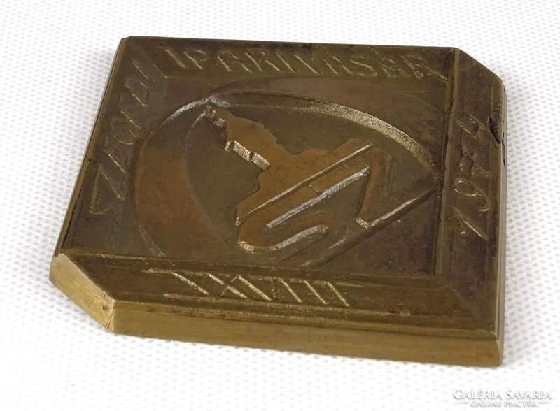 1O822 XXVIII. Szegedi ipari vásár 1974 bronz emlékplakett