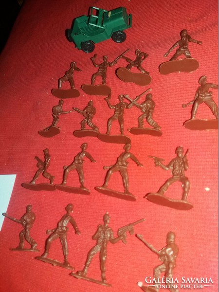 Retro stationery bazaar plastic toy soldier soldiers package in one pictures 2