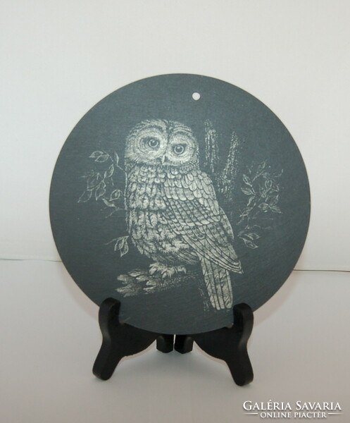 Unique slate wall plate owl