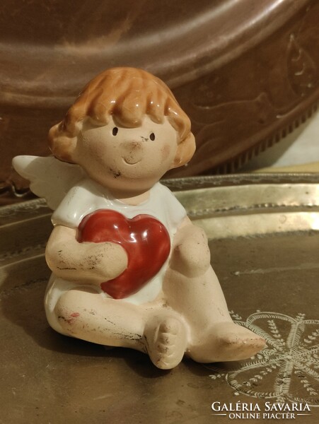 Heart-hugging, charming ceramic angel from Bumford