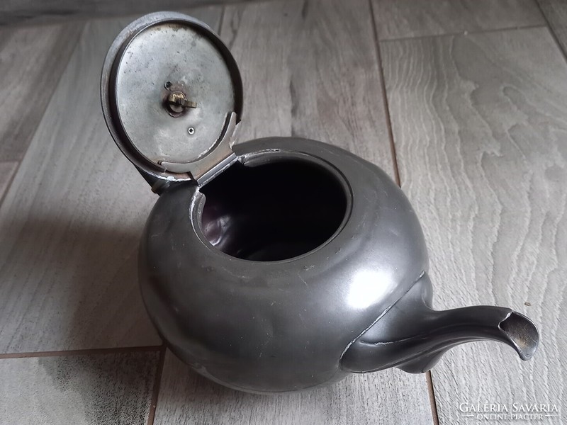 Antique pewter tea and coffee pot spout - 27 cm x 15.5 cm - art&decoration
