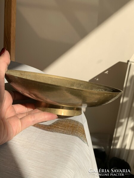 Iridescent copper bowl made by hand