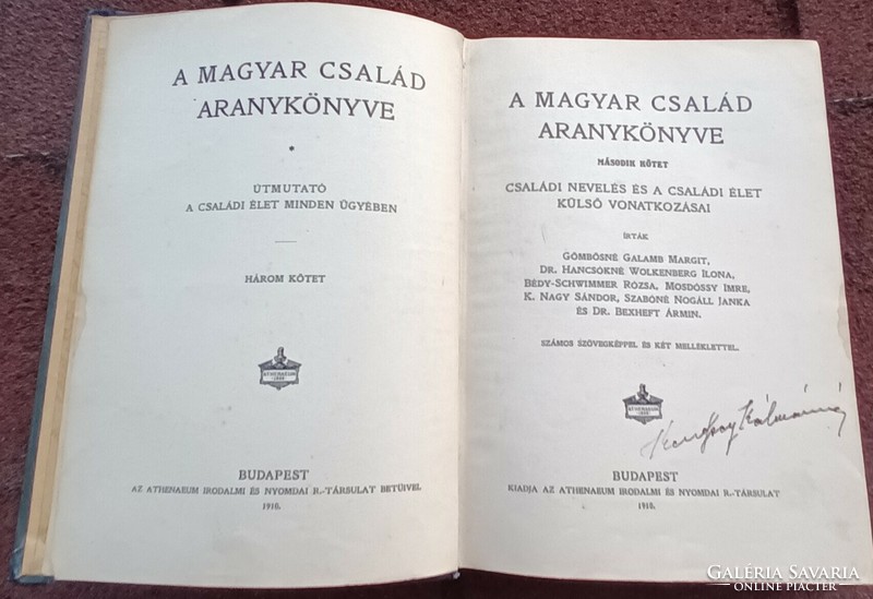 The golden book of the Hungarian family ii. Volume