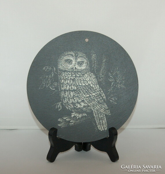 Unique slate wall plate owl