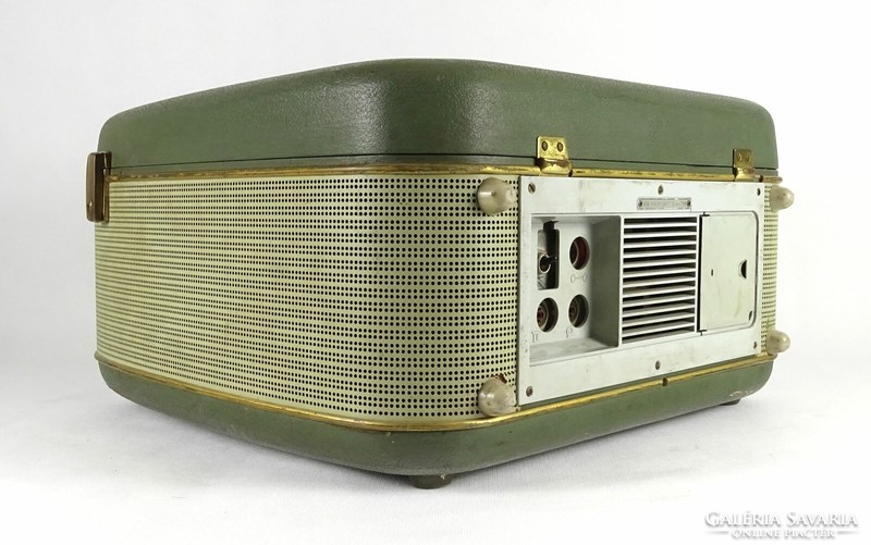 1O817 Régi olajzöld Grundig TK 35 szalagos magnó orsós magnó ~1960