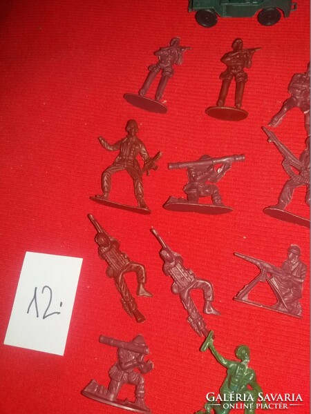 Retro stationery bazaar plastic toy soldier soldiers package in one pictures according to 12