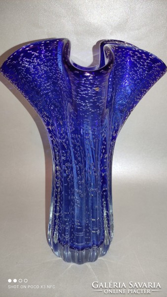 Pilvi ojamaa tarbeklaasi suur bubble thick-walled glass vase with frilled mouth