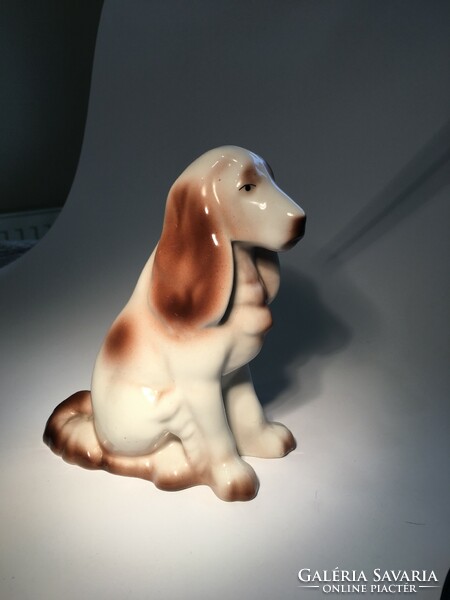 Hollóházi spániel kutya figura
