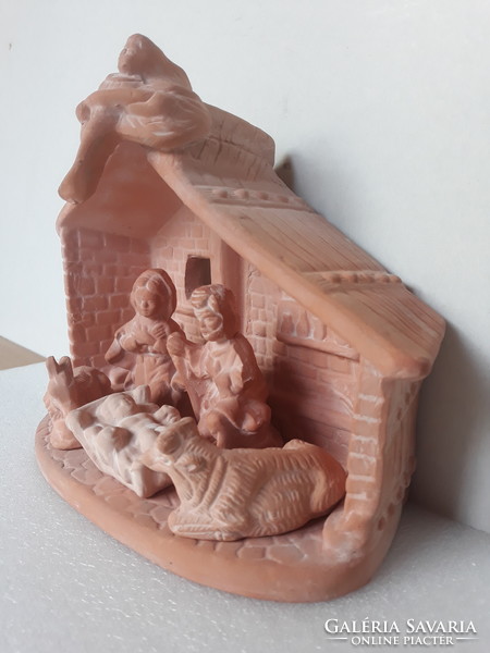 Ceramic nativity scene