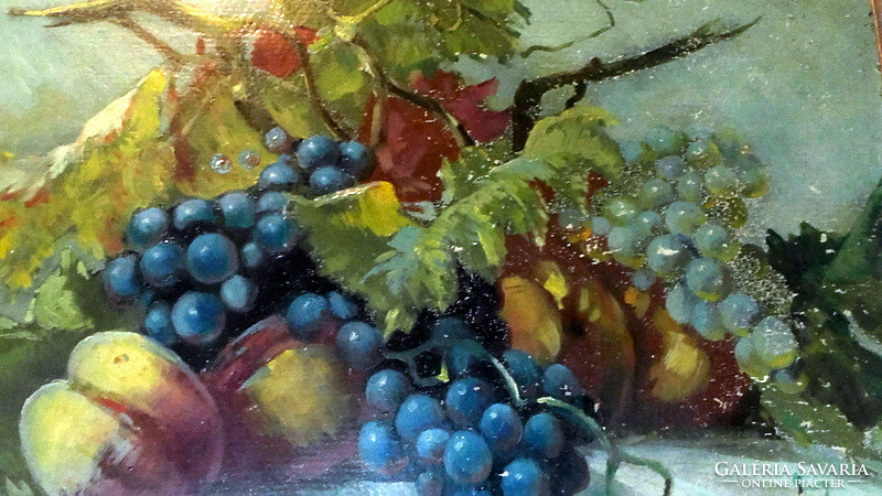 Antique fruit still life in a new frame - art&decoration
