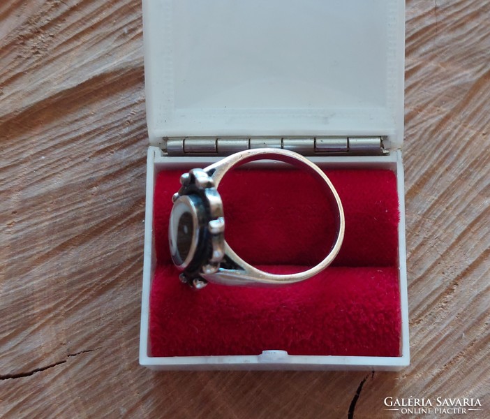Nagyon szép jin jang ezüst gyűrű