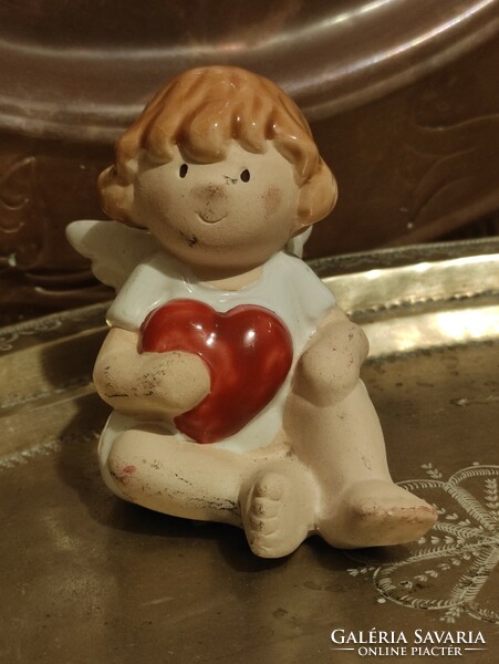 Heart-hugging, charming ceramic angel from Bumford