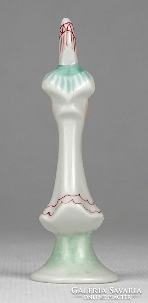 1O710 Régi mini népviseletes Herendi porcelán figura 7 cm