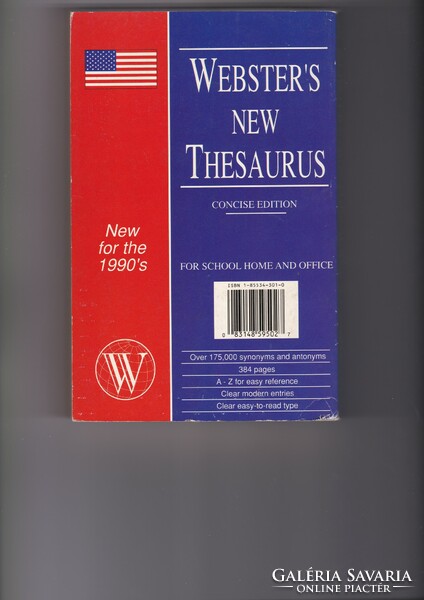 WEBSTER'S NEW THESAURUS angol értelmező szótár