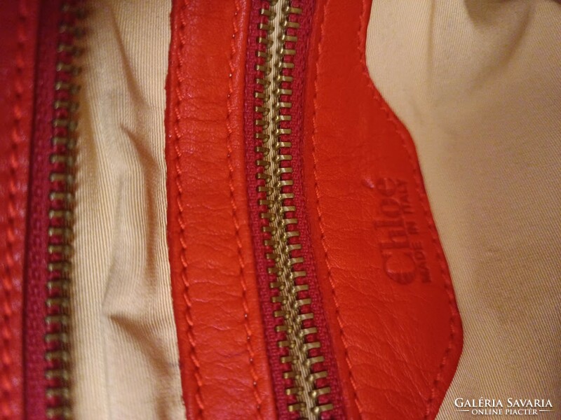 Chloé wonderful red beautiful shoulder ~ handbag leather bag