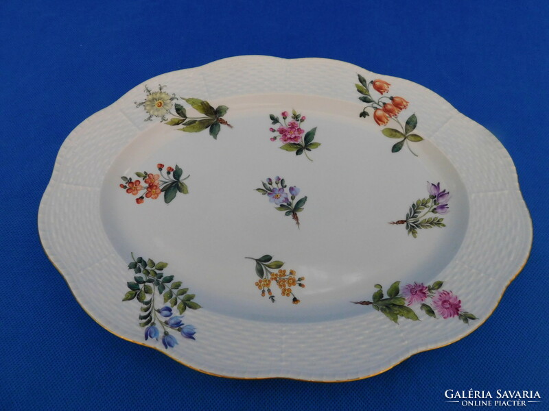 Herend fleurs des bermudes pattern roasting dish