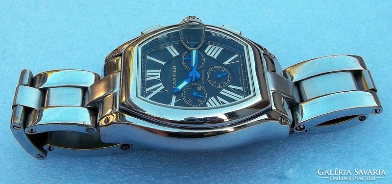 Cartier roadster black dial replica men's watch