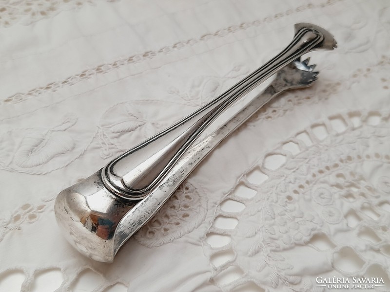 Christofle old silver-plated sugar tongs, 13.5 cm