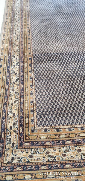 OF45 Hatalmas Indiai Mipuri kézi gyapjú perzsa szőnyeg 350x250cm INGYEN FUTÁRral