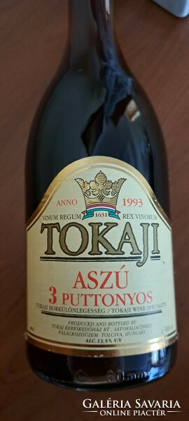 3 puttonyos, 31 éves Tokaji aszú bor, 1993. évi, Tokaj Kereskedőház Rt (4)