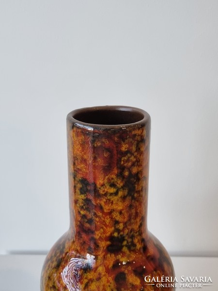 Applied art ceramic vase in the colors of autumn - 31 cm