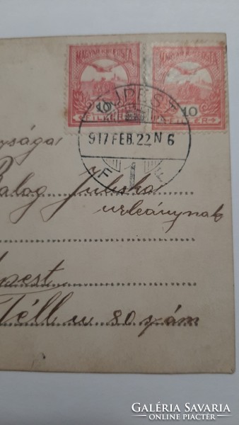 Férfi levelezőlap fotó 1917 - ből