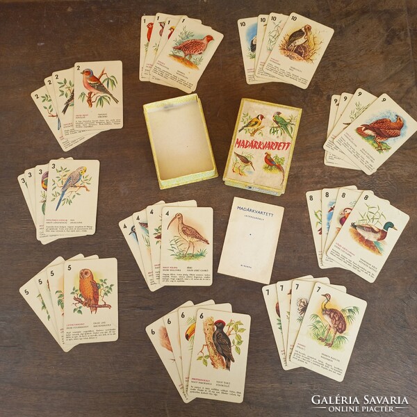 Bird Quartet - card game - in excellent condition for its age