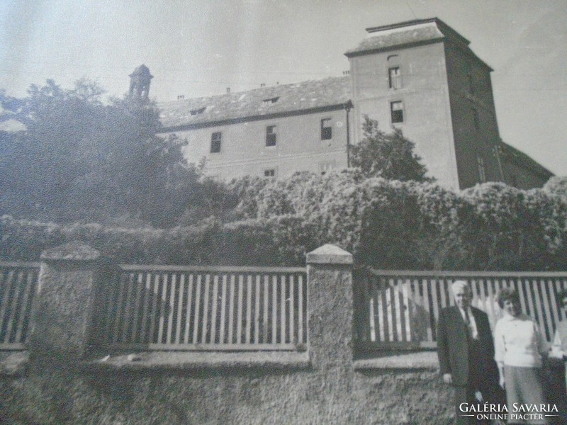D198433 ZSÁMBÉK - Zichy kastély - régi nagyméretű fotó 1940-50's évek kartonra kasírozva