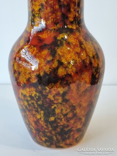 Applied art ceramic vase in the colors of autumn - 31 cm