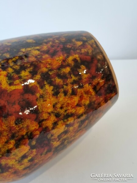 Applied art ceramic vase in the colors of autumn - 31 cm