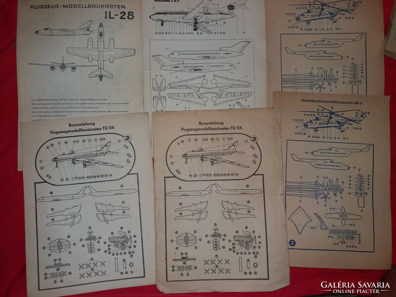 Assembly drawings of old Russian and NDK bag models of old traffickers, 9 pieces in one, according to the pictures