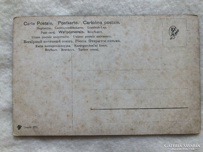 Antik, régi képeslap - Postatiszta                    -7.