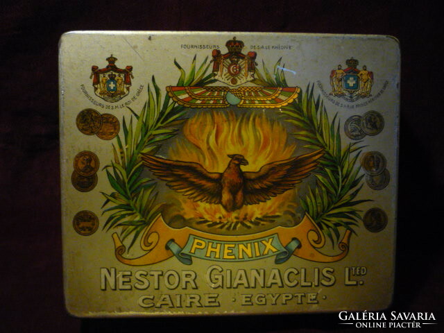 Old metal box, metal box for tobacco, cigars 2211 01