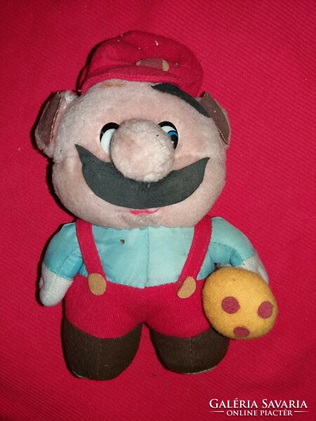 Retro 1980s super mario nintendo plush toy figure as pictured